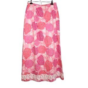Lilly Pulitzer Rambling Rose Floral Maxi Skirt – Size 14